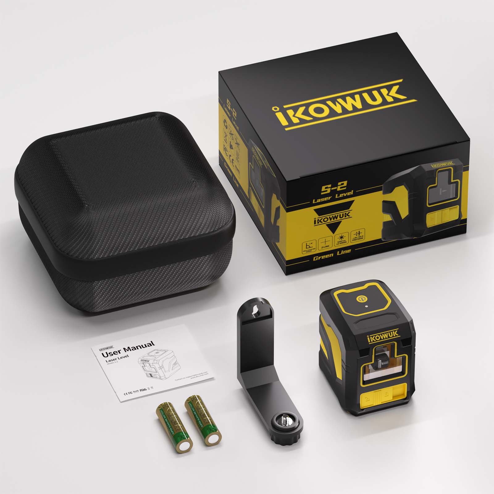 IKOVWUK 2 Line Laser Level