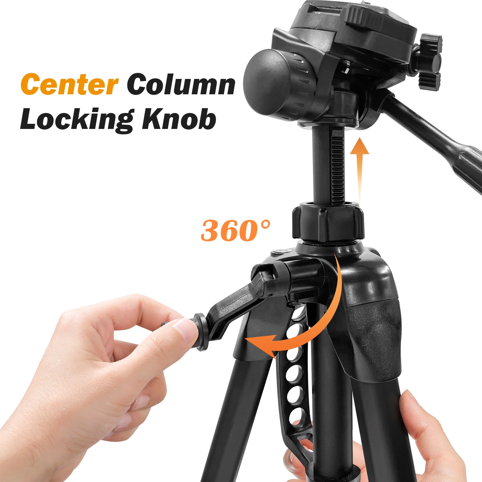 IKOVWUK 3160 Compact Tripod Tool for Laser Level, Tripod with Adjustable Height 26—65.7 Inches for Use with Point Lasers, and Laser Distance Tape Measuring Other