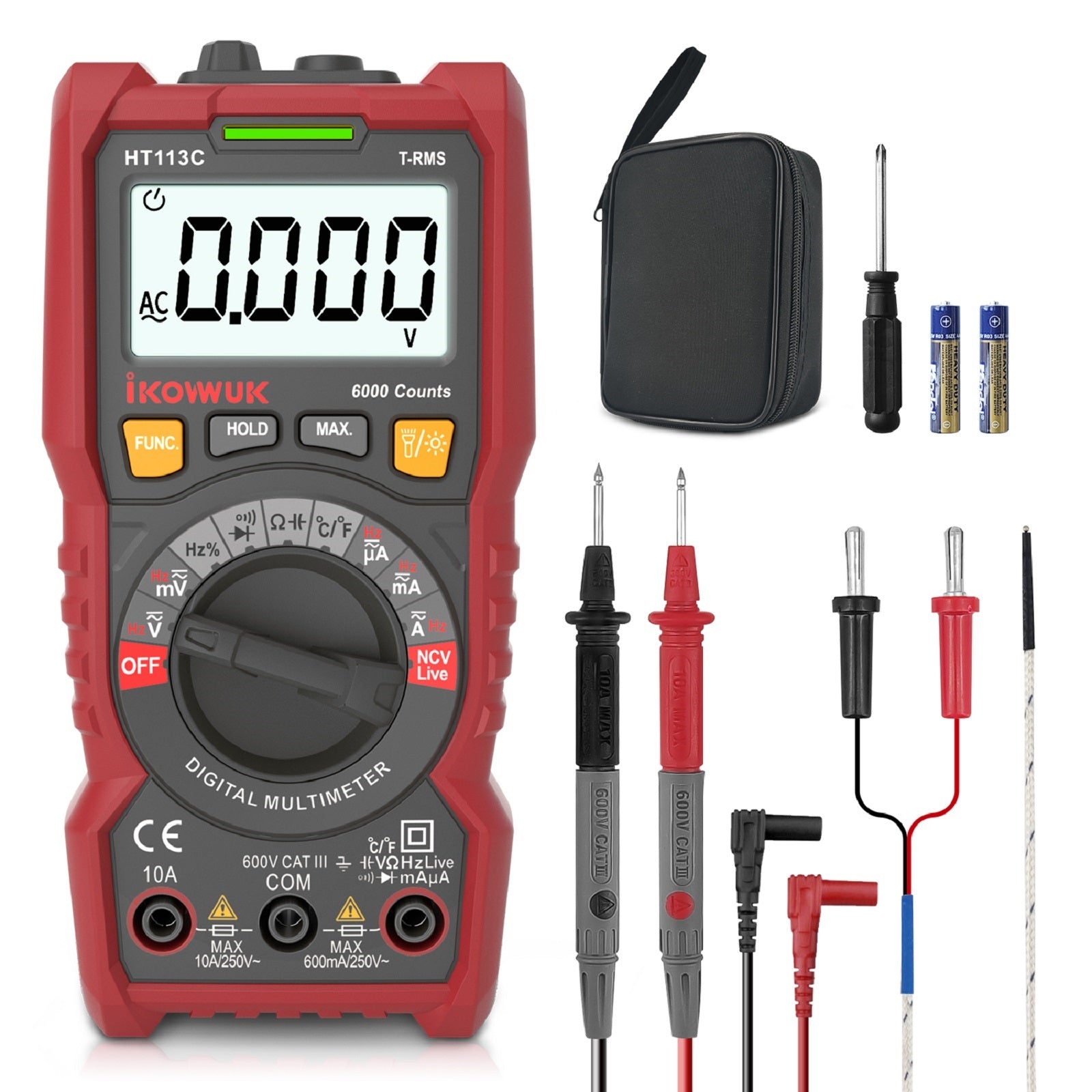 IKOVWUK TRMS 6000 Counts Digital Multimeter