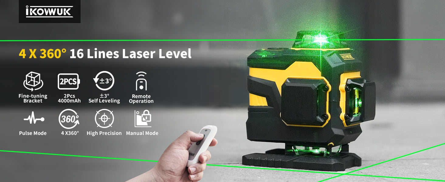 IKOVWUK 16 Line Laser Level