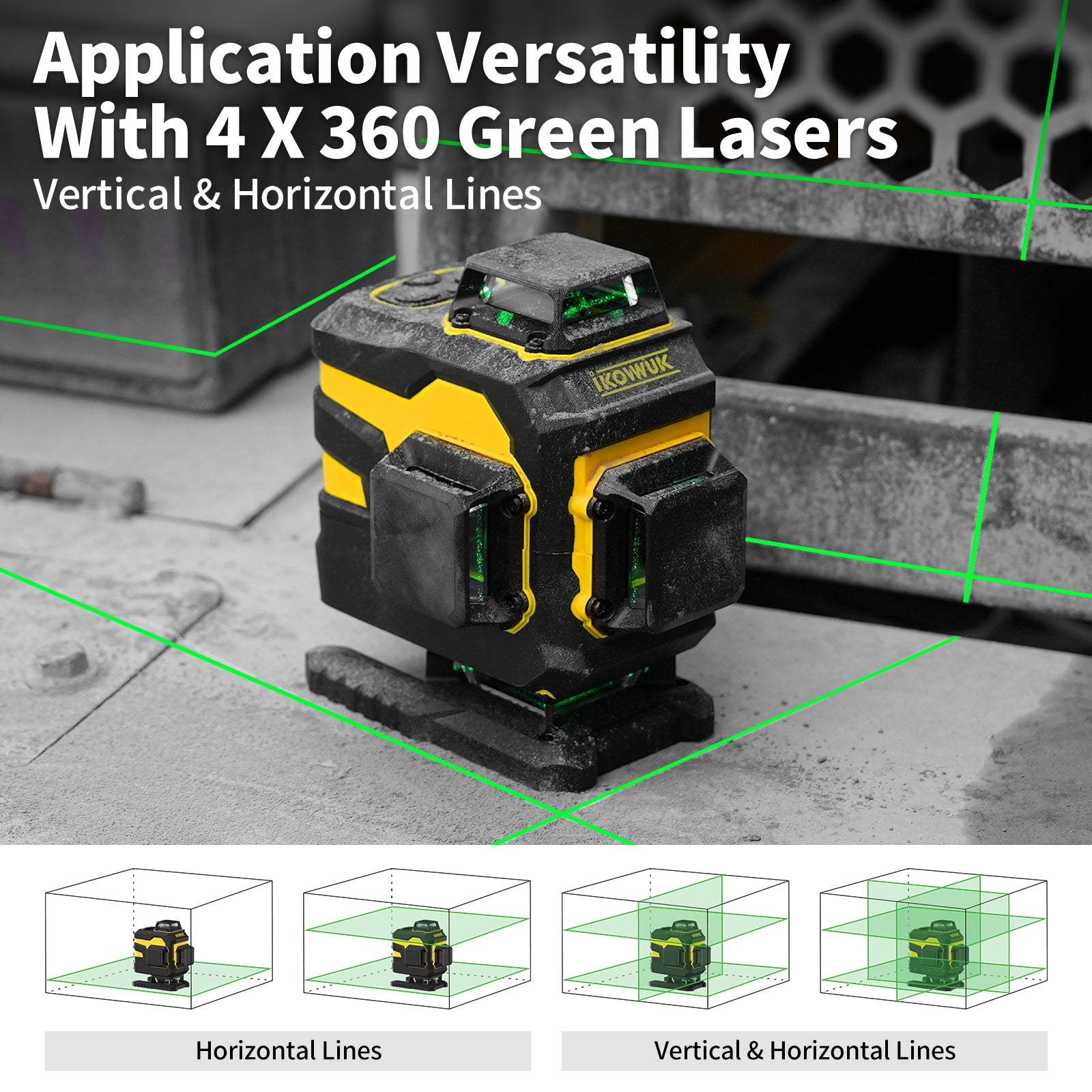 IKOVWUK 16 Line Laser Level