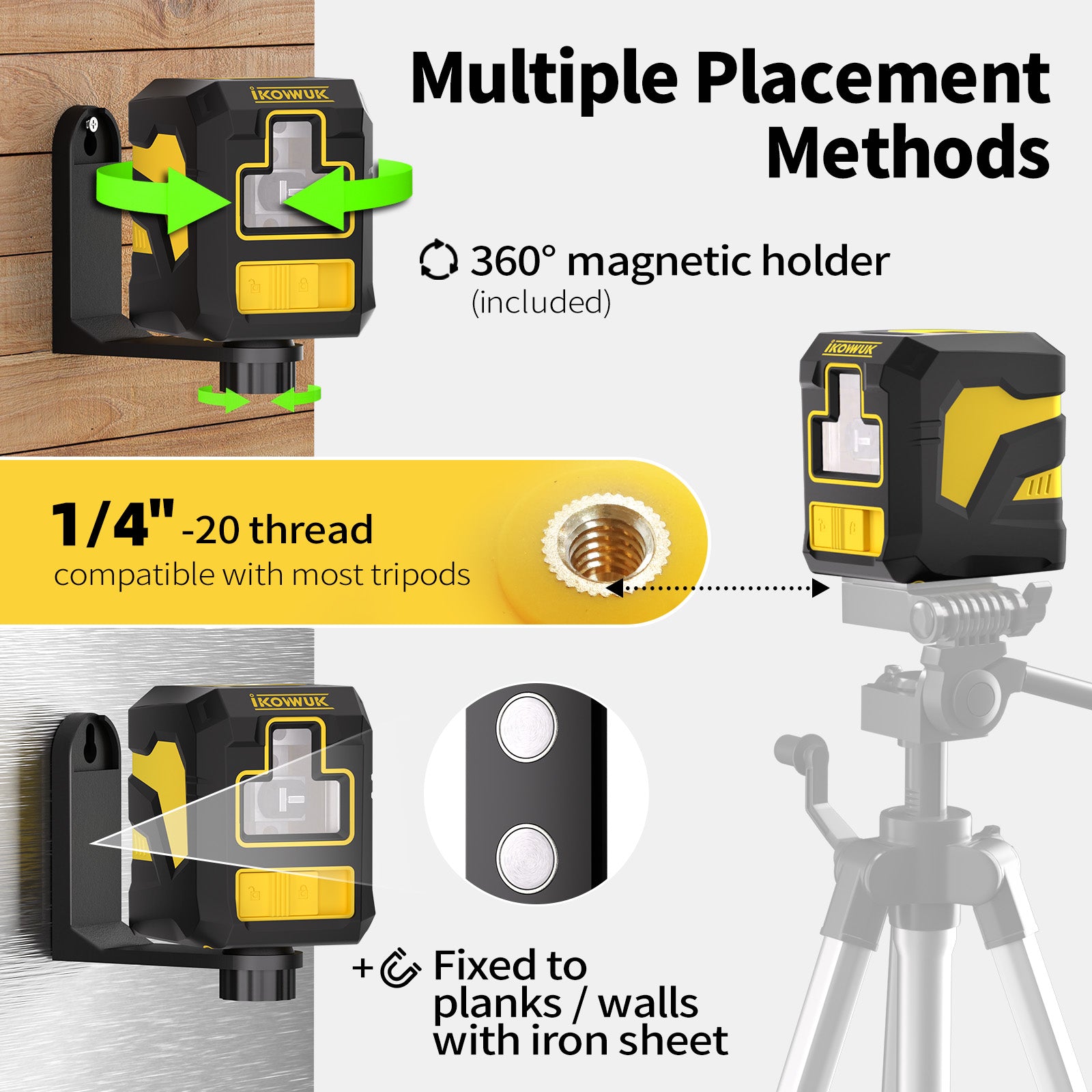IKOVWUK 2 Line Laser Level