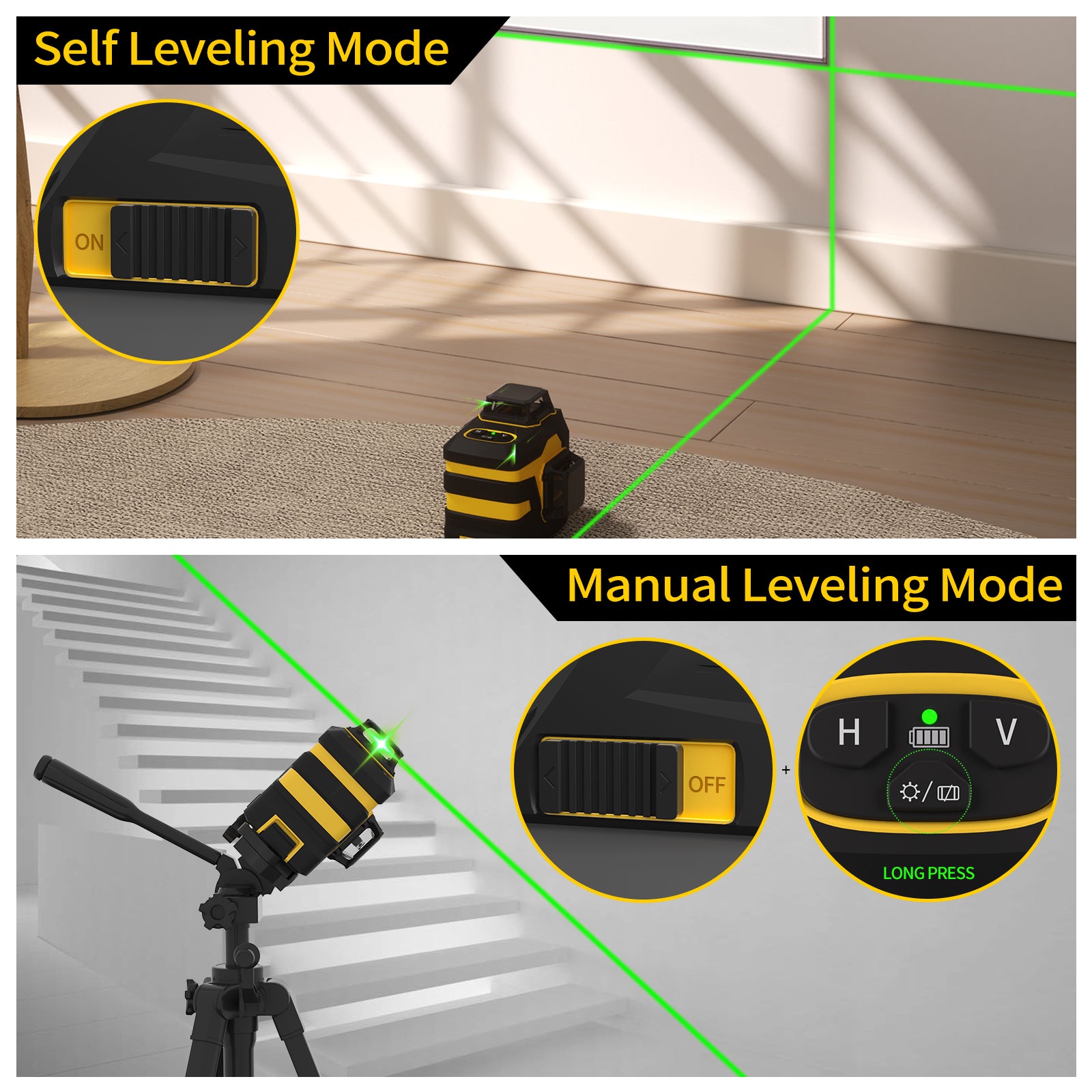 IKOVWUK 12 Lines Laser Level