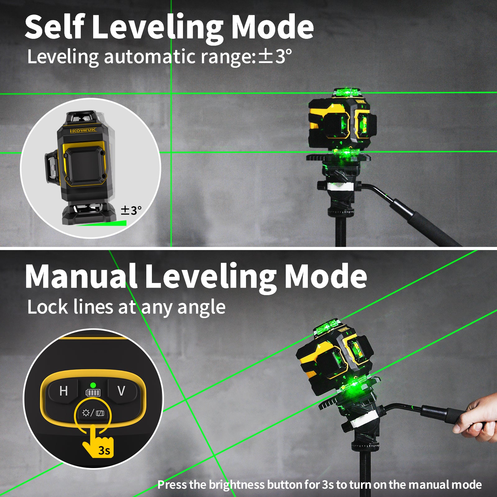 IKOVWUK 16 Line Laser Level