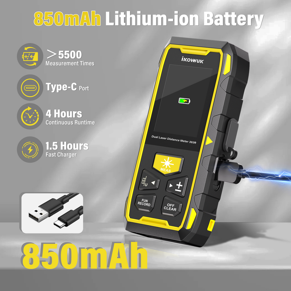 Construction Measuring Tool Green Laser Distance Meter - Dual Bilateral ...