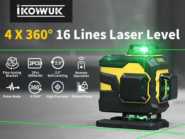 IKOVWUK 16 Line Laser Level