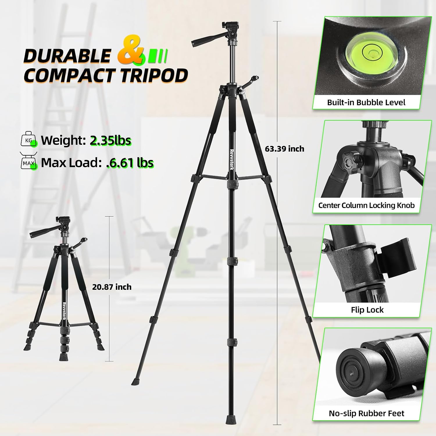 4x360° Laser Level Pro Kit with Tripod, 4D Cross Line Laser Level with Fine-tuning Bracket, 16 Lines Laser Level with 2 * 4000mAh Battery, Compact Adjustable 59.8-inch Tripod Included