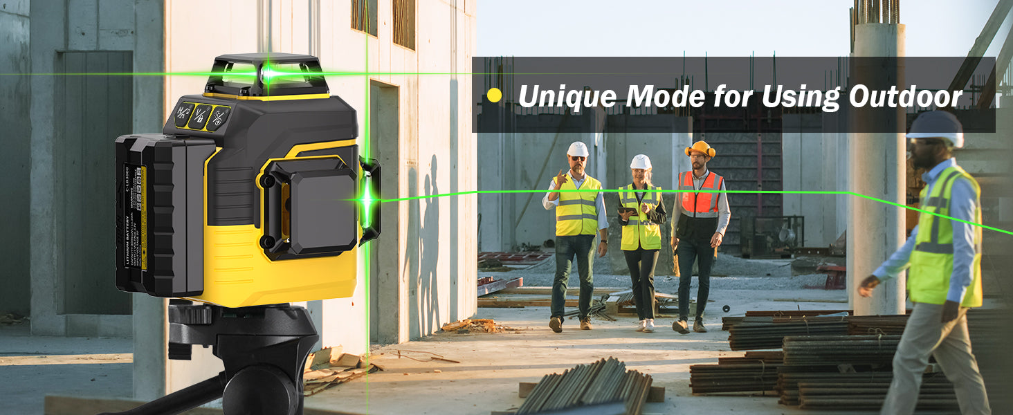 IKOVWUK 3x360° Laser Level, Laser Level for Construction Picture Hanging Floor,12 Lines Self-leveling Laser Level Line with Upgraded Flash Mode, 2X 3000MAH Battery（